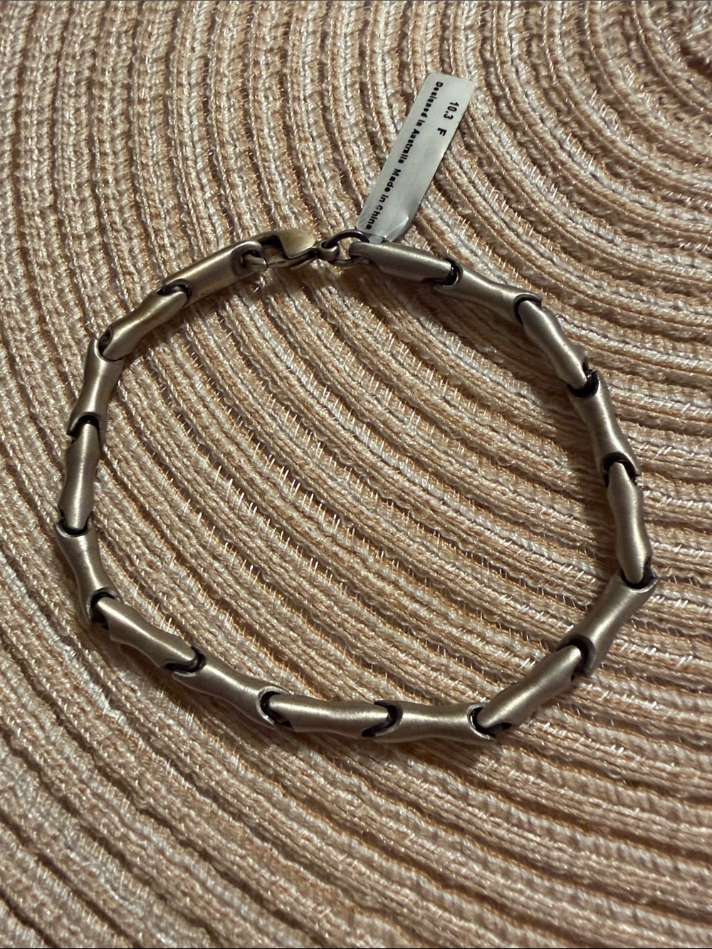 Bico Hand-Made Ball and Link Bracelet 9” NWT